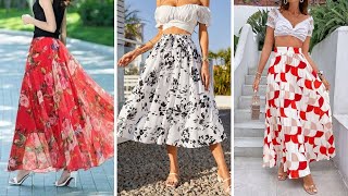 80 Chic Floral Long Skirt Outfit Ideas [upl. by Haroved630]