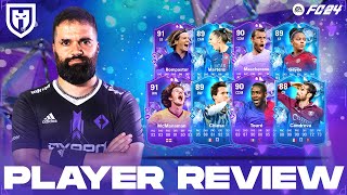 CHIESA 89 TOURE 90 MCMANAMAN 91 BOMPASTOR 91 MASCHERANO 90 CANDREVA 88 MARTENS 89  FC24 REVIEW [upl. by Alyakim142]