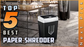 Top 5 Best Paper Shredder Review in 2024 [upl. by Leilamag]