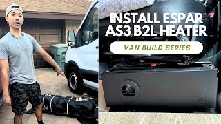 How to Install Eberspacher Espar Airtronic 3 Gas Heater in DIY Van  Van Build Series Ep 16 [upl. by Eachelle]