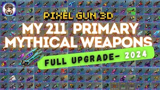 KOLEKSI 212 MYTHICAL PRIMARY WEAPONS  PIXELGUN3D pixelgun3d pixelgun3dvideos pixelgun3dgameplay [upl. by Annaicul140]