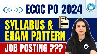 ECGC PO 2024 Notification  ECGC PO Syllabus 2024  ECGC PO Exam Pattern 2024 [upl. by Woo]