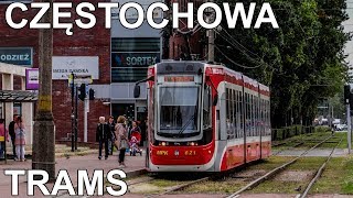 🇵🇱 Trams in Częstochowa  Tramwaje w Częstochowie 2019 [upl. by Ira]