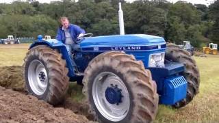 leyland and nuffield equal wheel tractors working very rare [upl. by Atiloj]