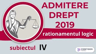 2019 Admitere Facultatea de Drept UBB rationament logic exercitiul 4 [upl. by Buskirk]