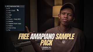 Making an Amapiano beat with a FREE sample pack [upl. by Tereb]