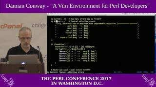 Damian Conway  quotA Vim Environment For Perl Developersquot [upl. by Naples630]