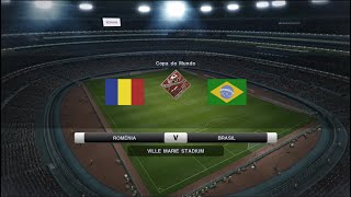 Pes 2011  Romania x Brazil  World Cup  1st match  Group stage [upl. by Eloccin]