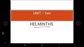 Medical parasitology unit two Helminths Nematodes [upl. by Ennahs137]