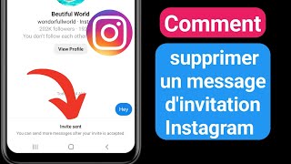 Comment annuler lenvoi dun message dinvitation sur Instagram  2023 [upl. by Christabella]