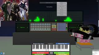 OST Stardust Crusaders World Track 19  Travelers Who Rest  Roblox Piano [upl. by Oremar]