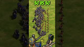 50 Savars vs 50 Elite Plumed Archers AoE2 Shorts ageofempires gaming [upl. by Ainud]