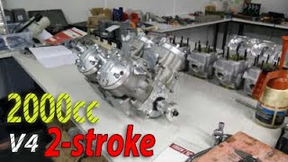 2000cc Vfour Two stroke engine [upl. by Cappello78]