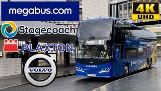 Megabus M11 Manchester Airport to Glasgow via Preston amp Lancaster Plaxton Panorama ​VolvoB11RLET​ [upl. by Yerfdog887]