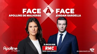 DIRECT  Lintégrale de linterview politique de Jordan Bardella sur RMC [upl. by Doughman286]