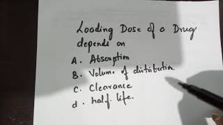 Loading dose and volume of distribution [upl. by Yecram]