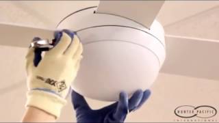 Ceiling Fan Glass Cover Removal  Light Bulb Glass Dome [upl. by Akihsay]