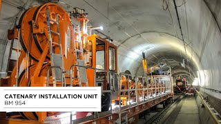 BM 954  Utilized for Catenary Installation  Project Gotthard Tunnel Switzerland  ZECK [upl. by Nnaeerb983]