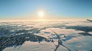 Arras et ses environs sous la neige vu depuis le ciel [upl. by Haleelahk]