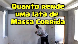 QUANTO RENDE UMA LATA DE MASSA CORRIDArdkpinturas [upl. by Meade522]