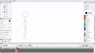 Pencil Beginners Tutorial Making a Simple Walk Cycle Animation Four Frames [upl. by Ettenotna]