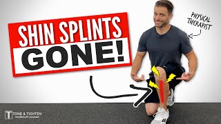 Shin Splints Stretches And Exercises  Feel Better FAST [upl. by Ball]