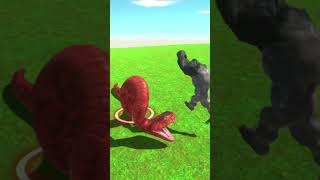 King khung VS Titanoboa Fight Battle  Animal Revolt Battle Simulator [upl. by Nohsauq]