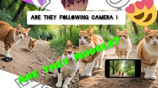 These cats are following my camera R they models BlossomsAmazes [upl. by Fiertz]