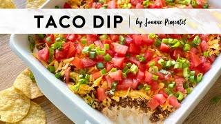 TACO DIP  5 LAYER DIP  BETTER THAN MY 7 LAYER DIP [upl. by Adiasteb832]