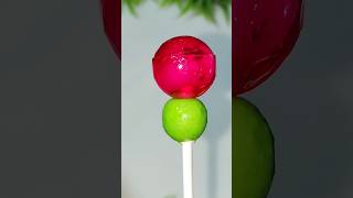 Bubble Gum Lollipop amp Green Gum Balls Candy Popsicle shortsyoutubeshorts [upl. by Duncan]