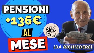 PENSIONI IMPORTANTE❗️AUMENTO fino a 136 EURO al mese DA RICHIEDERE❗️👉 MAGGIORAZIONI SOCIALI [upl. by Akim]