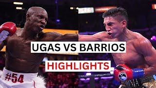 Mario Barrios vs Yordenis Ugas Highlights amp Knockouts [upl. by Silbahc]