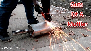 Cutting Open A Walker SoundFX Muffler [upl. by Hiasi58]