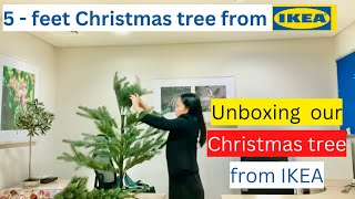 Unboxing our Christmas tree from IKEA [upl. by Nrojb186]