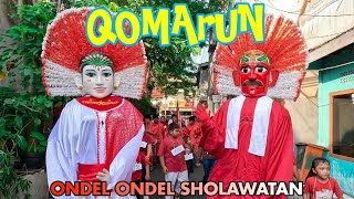 ONDEL ONDEL SHOLAWATAN  SHOLAWAT QOMARUN  ONDEL ONDEL BETAWI KELILING KAMPUNG [upl. by Eniaral375]