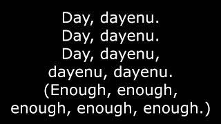 Dayenu Passover Song [upl. by Pevzner]