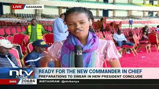 Preparations at Kasarani stadium ahead of Presidentelect William Rutos swearingin ceremony [upl. by Demona896]