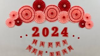 DIY New Year 2024 Party Decoration  New Year Idea [upl. by Aicilas665]