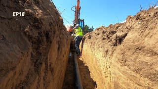 Installing a building drain line and new driveway EP18 [upl. by Adelpho]