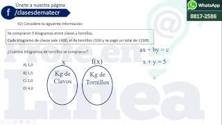 Pregunta 42 BXM Setiembre 2016 Academia Infinito Heredia CR [upl. by Datha]