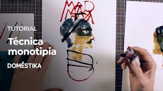 TUTORIAL Estampación  La Técnica de la Monotipia Paso a Paso  Ustudio MolCarla  Domestika [upl. by Gosselin]