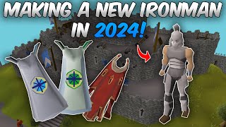 Creating an Ironman in 2024 OSRS [upl. by Atirihs]