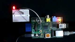 Raspberry Pi Python exercise Toggle LED on GPIO [upl. by Acnairb]