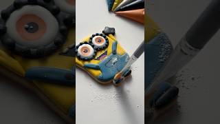 Minion cookie💛🍌 recipes and supplies linked in my bio cookiedecorating oddlysatisfying asmr [upl. by Nivak]