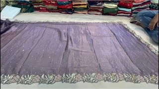 chickpet Bangalore wholesale fancy designer sareesSingle saree courier available [upl. by Tsenre500]