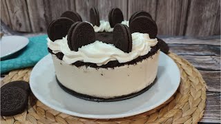 TARTA FRÍA DE OREO Es deliciosa sin horno paso a paso con Mambo [upl. by Haronid]