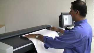 HP Designjet T1200 HDMFP Network SetUp and Scanning to a Network Drive [upl. by Anuaik]