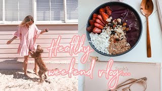 Weekend Vlog  Full Body Workout  Healthy Thai Dinner Recipe [upl. by Nosned]