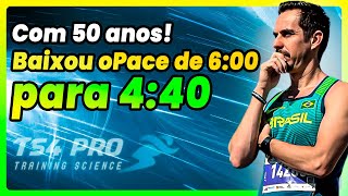 COM 50 ANOS ELE SAIU DO PACE DE 600 PARA 440 NOS 5KM [upl. by Alyat931]