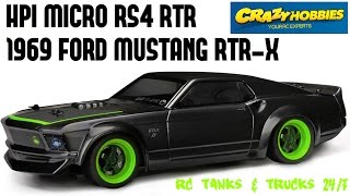 HPI MICRO RS4 1969 FORD MUSTANG RTRX Vaughn Gittin Jr Drift Edition [upl. by Noivad]